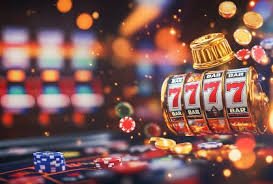 Roda jackpot progresif Mega Moolah dengan empat segmen berwarna emas